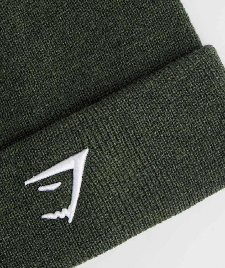 Gymshark Sharkhead Beanie Accessories Šeširi Maslinasto Zelene | HR 2098YXF